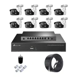 TP-Link VIGI C350 5MP Full Colour Outdoor Network IP Combo Kit with 8 Channel NVR, 8 Cameras, 10 Port POE Switch, D-LINK 100M LAN Cable-picture-5
