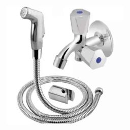 Fastgear PVC Silver Chrome Finish Health Faucet Set, FG1046-image-99