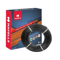 Havells 10 Sqmm 3 Core Black PVC Insulated Copper Conductor Round Flexible Industrial Cable, WHMFDSKG3010, Length: 100 m-image-57