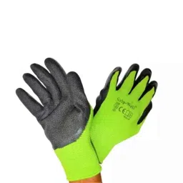 Generic Latex Green Palm Coated Hand Gloves, Size: Medium-picture-36