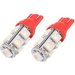 AOW 9 SMD (RED) LED Parking Bulb Pilot Light/License Plate car Lights For Hyundai Accent (PAIR / 12V)-44