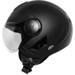 Vega Verve Dull Black Open Face Motorbike Helmet, Size (L, 580 mm)-picture-10