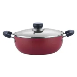Vinod Zest Inducto 2.6 Litre Induction Friendly Deep Kadhai with Lid, IZNKL22 (Pack of 5)-picture-0
