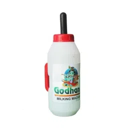 Godhan 3 Litre Plastic Milk Feeding Bottle with Silicon Rubber Nipple for Calves-image-39