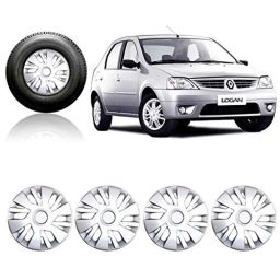 Auto Pearl 4 Pcs 14 inch Blue &a; Silver Full Caps Wheel Cover Set for Mahindra Logan-image-84
