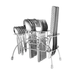 Elegante 24 Pcs Blossom Gracia Stainless Steel Cutlery Set, SL-120 (Pack of 5)-image-55
