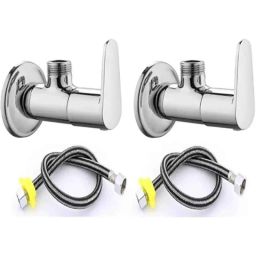 Fastgear Stainless Steel Black Chrome Finish Fusion Angle Cock (Pack of 2)-image-63