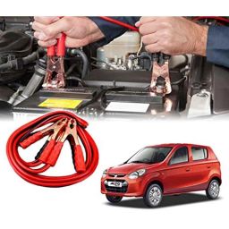 Auto Pearl 500Amp 6ft Red Car Auto Battery Booster Jumper Cables with Alligator Wire Clamp for Alto 800, Size: Free-38
