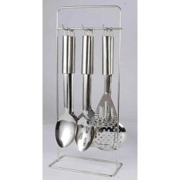Elegante 6 Pieces Oval Tube Cutlery Set with Stainless Steel Stand, SL-112 (Pack of 2)-55