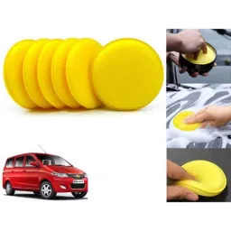 Auto Pearl Polyurethane Beige Washing &a; Waxing Polish Foam Sponge for Enjoy (Pack of 6)-picture-42