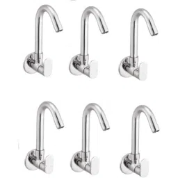 IRIS Ocean Brass Chrome Finish Sink Cock (Pack of 6)-picture-11