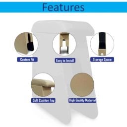 SureStrive Wooden &a; Rexine Beige Custom Fit Car Arm Rest for Swift 2010 to 2012 Type-2 Model image 3