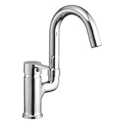 Mysis M-OE-30 Orange Brass Chrome Finish Table Mounted Single Lever Sink Mixer-image-5
