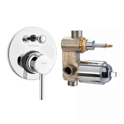 Cera Fountain Single Lever Wall Mount High Flow Concealed Diverter, F2013721 + F4030101 (Pack of 2)-6