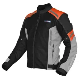 AllExtreme Turbo Polyester Orange Bike Riding Jacket, Size: 3XL-image-12
