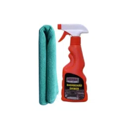 Indopower Ff567 250ml Dashboard Shiner Spray &a; Green Microfiber Cloth Combo, AHh569-image-41