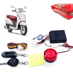 Auto Pearl 12V Black Two-Way Anti Theft Motorcycle Alarm Kit with 2 Pcs Remote for Access SE-picture-30