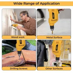 Deli DL-DZ10-E3 550W 10mm Corded Electric Drill Machine with Rotation &a; Switch Lock Function image 3