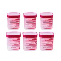 Trueware 6 Pcs Printed Pink Eco Storage Container Set, Capacity: 1000ml &a; 1500ml-picture-16