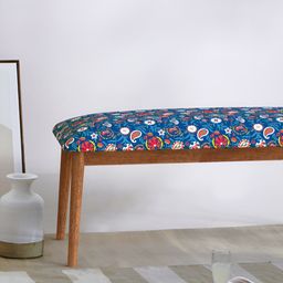 Chumbak Blue Printed Wooden Jodhpur Bench-image-64