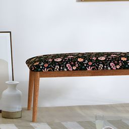 Chumbak Black & Green Printed Jodhpur Bench-19