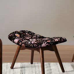Chumbak Black Printed Wooden Foot Rest-image-18