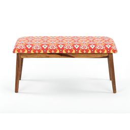 Chumbak Orange Colored & Green Printed Lounge Chair-image-92