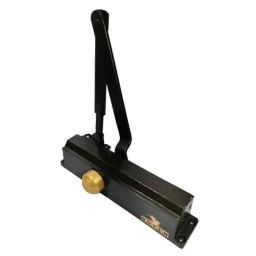 Doyen Sleek 12x14x12cm Aluminium Brown Double Speed Hydraulic Door Closer with Fitting-12
