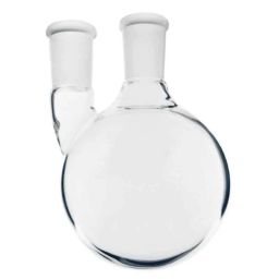 ABGIL 1000ml Borosilicate Glass Round Bottom Boiling Flask with Two Neck &a; Joint at Parallel, ABG1353-10