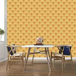 Asian Paints S106XU38A15 EzyCR8 45x300cm Vinyl Yellow Floral Pattern Water Resistant Self Adhesive Wallpaper, HPCA24356-picture-28