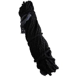 AOW Leg Guard Rope, Extra Long 28 Meters Long &a; Heavy Leg Guard Rope (Black) FOR Bullet Electra Twin Spark-30