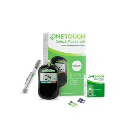 OneTouch Select Plus Simple Blood Glucometer with 10 Pcs Test Strips-10