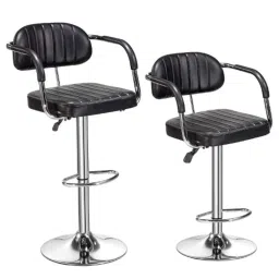 Da URBAN M-363-Black-2 Costa Height Adjustable Bar Stool Chair (Pack of 2)-picture-46