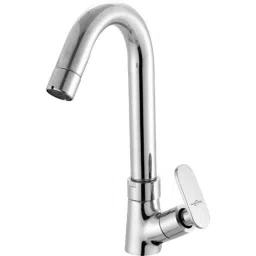Neelkund Capsule Brass Silver Chrome Finish Swan Neck Pillar Tap for Bathroom &a; Kitchen-40