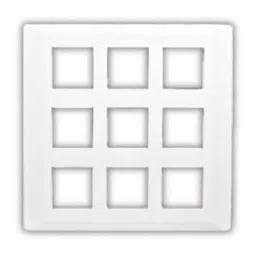 L&a;T Entice 18 Module Cover Plate with 18 Grid Frame, CB91118FW00 (Pack of 5)-picture-37
