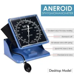 MCP ABS Desk &a; Wall Type Square Sphygmomanometer BP Monitor image 2