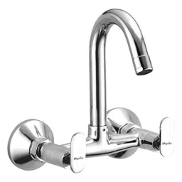 Mysis M-MO-16 Metro Brass Chrome Finish Sink Mixer with Swivel Spout-0