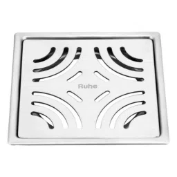 Ruhe Venus 6x6 inch Stainless Steel Gloss Finish Square Flat Cut Floor Drain, 16-0513-05-picture-16