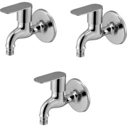IRIS Ocean Brass Chrome Finish Washing Machine Bib Cock (Pack of 3)-43