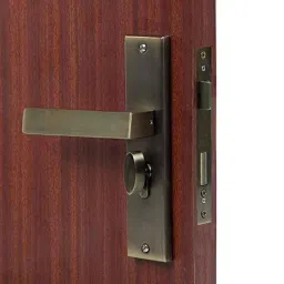 Handle Waala LB10003 8 inch 60mm Stainless Steel Antique Brass Finish Cylindrical Plate One Side Key Mortise Door Lock Set-picture-24