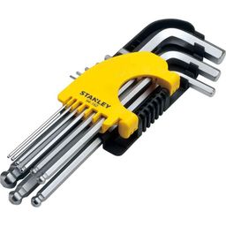 Stanley 9 Pieces Metric Long Ball End Hex Key Set, STMT94162-8-13