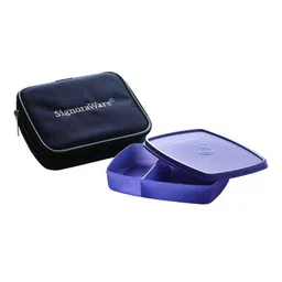 Signoraware Pink 340 ml Slim Small Lunch Box with Bag, 527-picture-21
