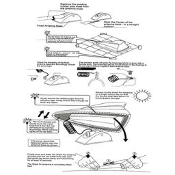Auto Pearl Shark Fin Signal Receiver Antenna For Ssangyong Rexton image 3