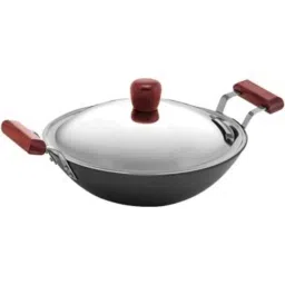 Hawkins Futura 2.5 Litre 26cm Nonstick Induction Friendly Flat Bottom Deep Fry Pan with Lid, IND 25S (Pack of 5)-picture-36