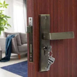 Voltizi 8 inch Stainless Steel 304 Antique Finish Cylindrical Plate Mortise Door Lock Handle Set with Both Side Key, LB-10003-image-87