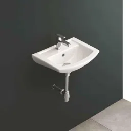 Uken Ceramic Wall Hung Premium Wash Basin For Bathroom/Hotel/Washroom White Color ( Without Stand) (14)-image-75