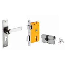 Dorset HL Series Hale 70mm Stainless Steel Patina Finish Door Handle Lock Set with Both Side Key Cylinder (Pack of 2)-picture-18