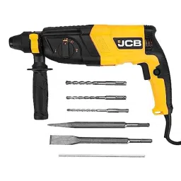 JCB 800W 26mm Yellow &a; Black Dual Function &a; Reversible Operation Rotary Hammer, RRH/26/800/JCB-23