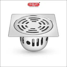 Sanjay Chilly Ringo 4x4 inch Stainless Steel 304 Silver Square Floor Drain with Anti Cockroach &a; Insect Trap, SCCT-SR-101-picture-18