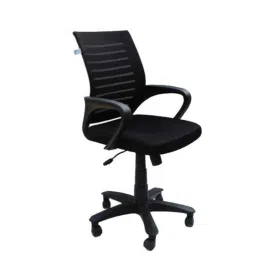 Arko Black Medium Back Adjustable Central Tilt Ergonomic Chair, 904-image-41